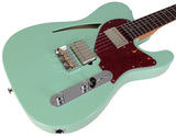 Suhr Select Alt T Cat's Eye Guitar, Surf Green, Tortoise Shell