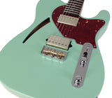 Suhr Select Alt T Cat's Eye Guitar, Surf Green, Tortoise Shell