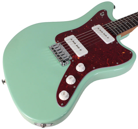 Suhr Select Classic JM Guitar, Roasted Neck, Surf Green