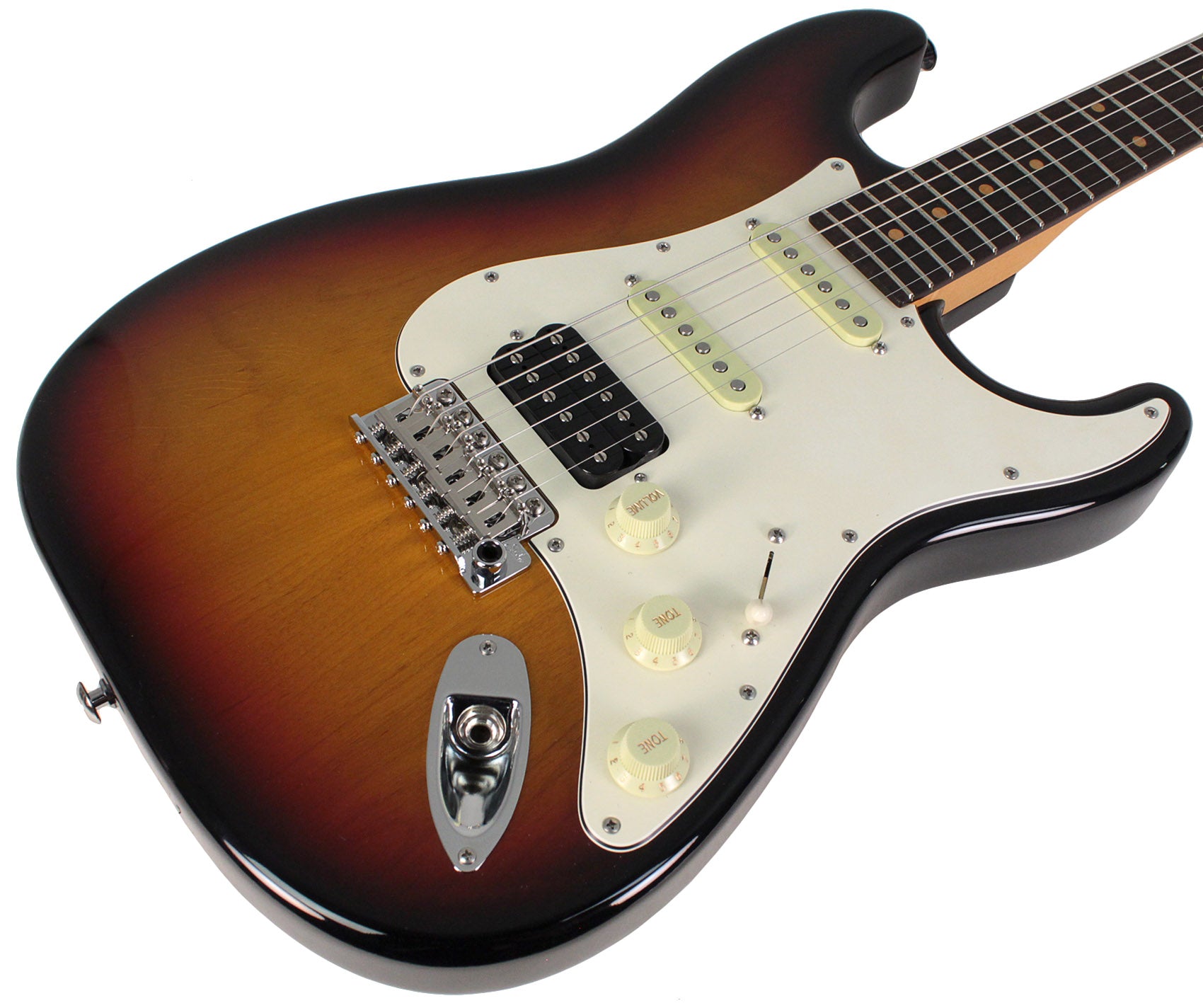 Suhr Classic S Antique Guitar, 3-Tone Burst, Rosewood, HSS