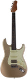Suhr Select Classic S Antique HSS Guitar, Roasted Neck, Shoreline Gold Metallic - Humbucker Music