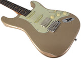 Suhr Select Classic S Antique HSS Guitar, Roasted Neck, Shoreline Gold Metallic - Humbucker Music