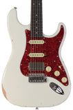Suhr Select Classic S Antique HSS Guitar, Roasted Neck, Olympic White, Tortoise Shell - Humbucker Music