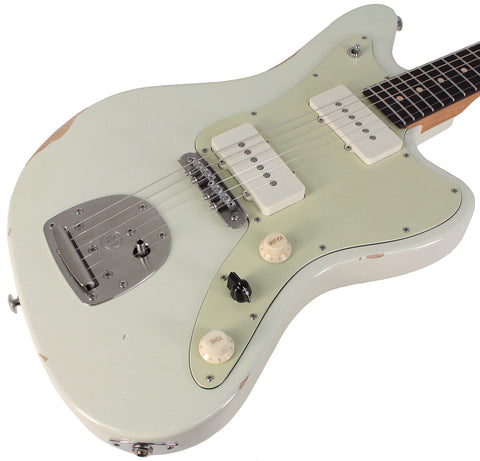 Suhr Limited Classic JM Antique Guitar, Olympic White - Humbucker Music