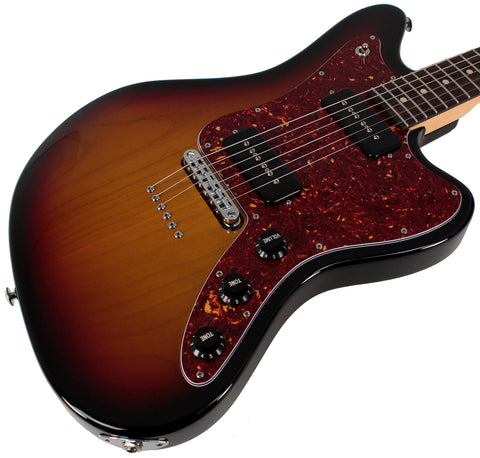 Suhr Classic JM Guitar, 3-Tone Sunburst, S90, TP6
