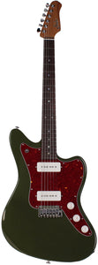 Suhr Select Classic JM Guitar, Roasted Neck, Dark Forest Green