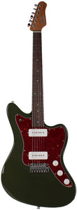 Suhr Select Classic JM Guitar, Roasted Neck, Dark Forest Green