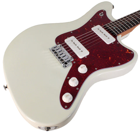 Suhr Select Classic JM Guitar, Roasted Neck, Olympic White