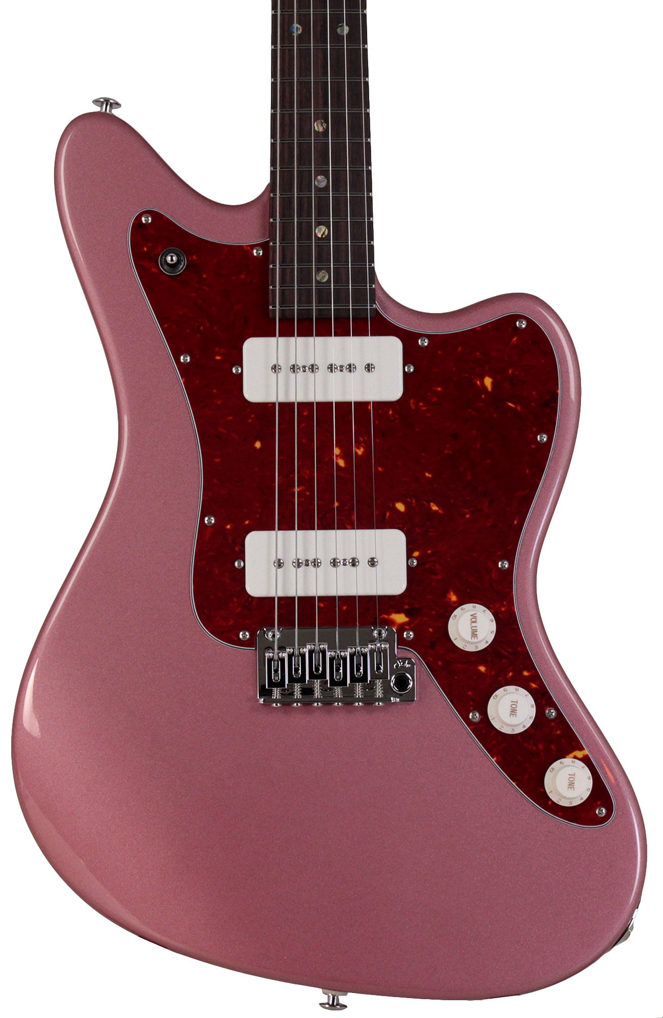 Suhr Select Classic JM Guitar, Roasted Neck, Burgundy Mist