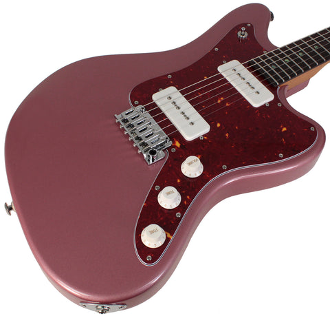Suhr Select Classic JM Guitar, Roasted Neck, Burgundy Mist Metallic