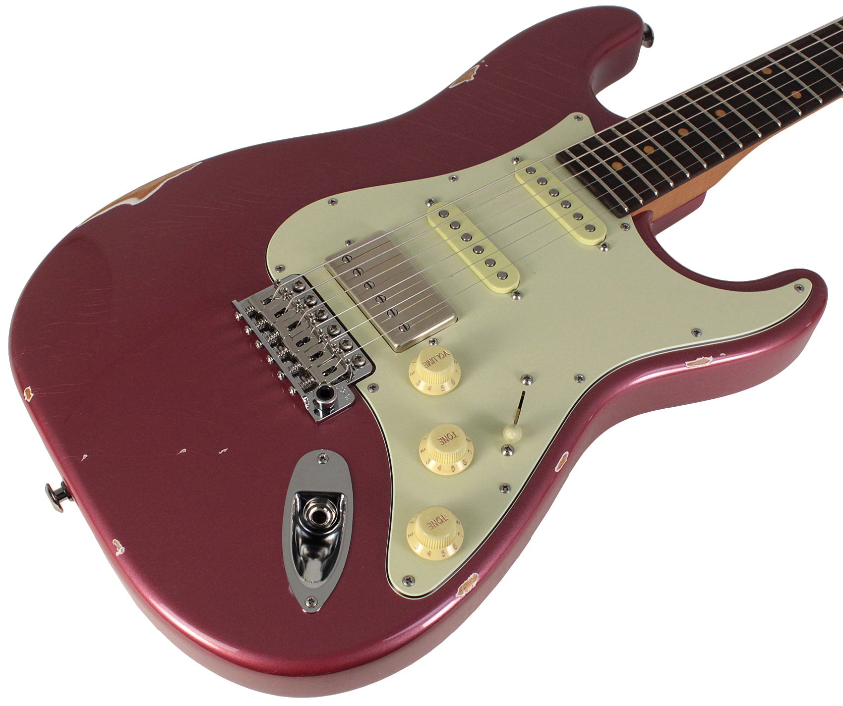 Suhr Select Classic S Antique HSS Guitar, Roasted Neck, Burgundy Suhr Select Classic S Antique HSS Guitar, Roasted Neck, Burgundy