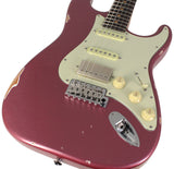 Suhr Select Classic S Antique HSS Guitar, Roasted Neck, Burgundy Mist Metallic