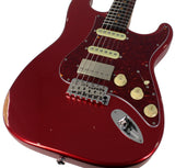 Suhr Select Classic S Antique HSS Guitar, Roasted Neck, Candy Apple Red Metallic, Tortoise Shell