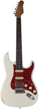 Suhr Select Classic S Antique HSS Guitar, Roasted Neck, Olympic White, Tortoise Shell