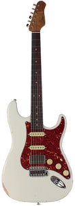 Suhr Select Classic S Antique HSS Guitar, Roasted Neck, Olympic White, Tortoise Shell
