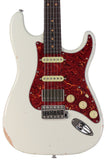 Suhr Select Classic S Antique HSS Guitar, Roasted Neck, Olympic White, Tortoise Shell - Humbucker Music