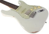Suhr Select Classic S Antique HSS Guitar, Roasted Neck, Olympic White - Humbucker Music
