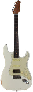 Suhr Select Classic S Antique HSS Guitar, Roasted Neck, Olympic White