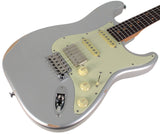 Suhr Select Classic S Antique HSS Guitar, Roasted Neck, Firemist Silver