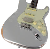 Suhr Select Classic S Antique HSS Guitar, Roasted Neck, Firemist Silver