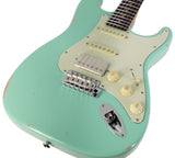 Suhr Select Classic S Antique HSS Guitar, Roasted Neck, Surf Green - Humbucker Music