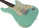 Suhr Select Classic S Antique HSS Guitar, Roasted Neck, Surf Green - Humbucker Music