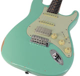Suhr Select Classic S Antique HSS Guitar, Roasted Neck, Surf Green - Humbucker Music