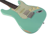Suhr Select Classic S Antique HSS Guitar, Roasted Neck, Surf Green - Humbucker Music
