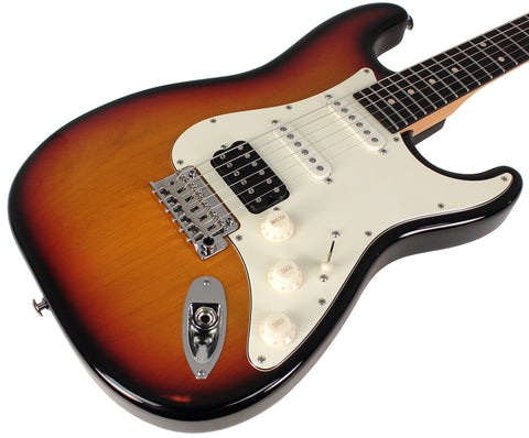 Suhr Classic S Antique Guitar, 3-Tone Burst, Rosewood, HSS