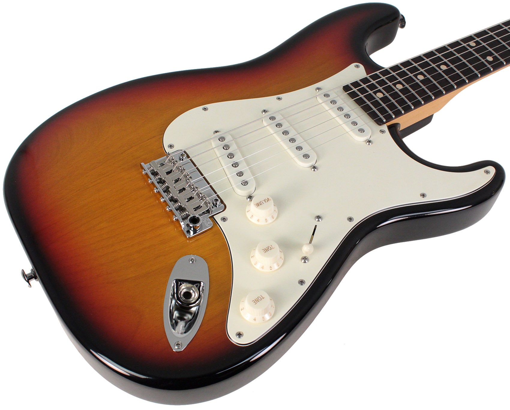 Suhr Classic S Antique Guitar, 3-Tone Burst, Rosewood | Humbucker