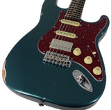Suhr Select Classic S Antique HSS Guitar, Roasted Neck, Ocean Turquoise Metallic, Tortoise Shell