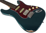 Suhr Select Classic S Antique HSS Guitar, Roasted Neck, Ocean Turquoise Metallic, Tortoise Shell