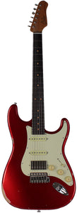 Suhr Select Classic S Antique HSS Guitar, Roasted Neck, Candy Apple Red Metallic