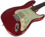 Suhr Select Classic S Antique HSS Guitar, Roasted Neck, Candy Apple Red Metallic