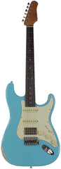 Suhr Select Classic S Antique HSS Guitar, Roasted Neck, Daphne Blue, Rosewood