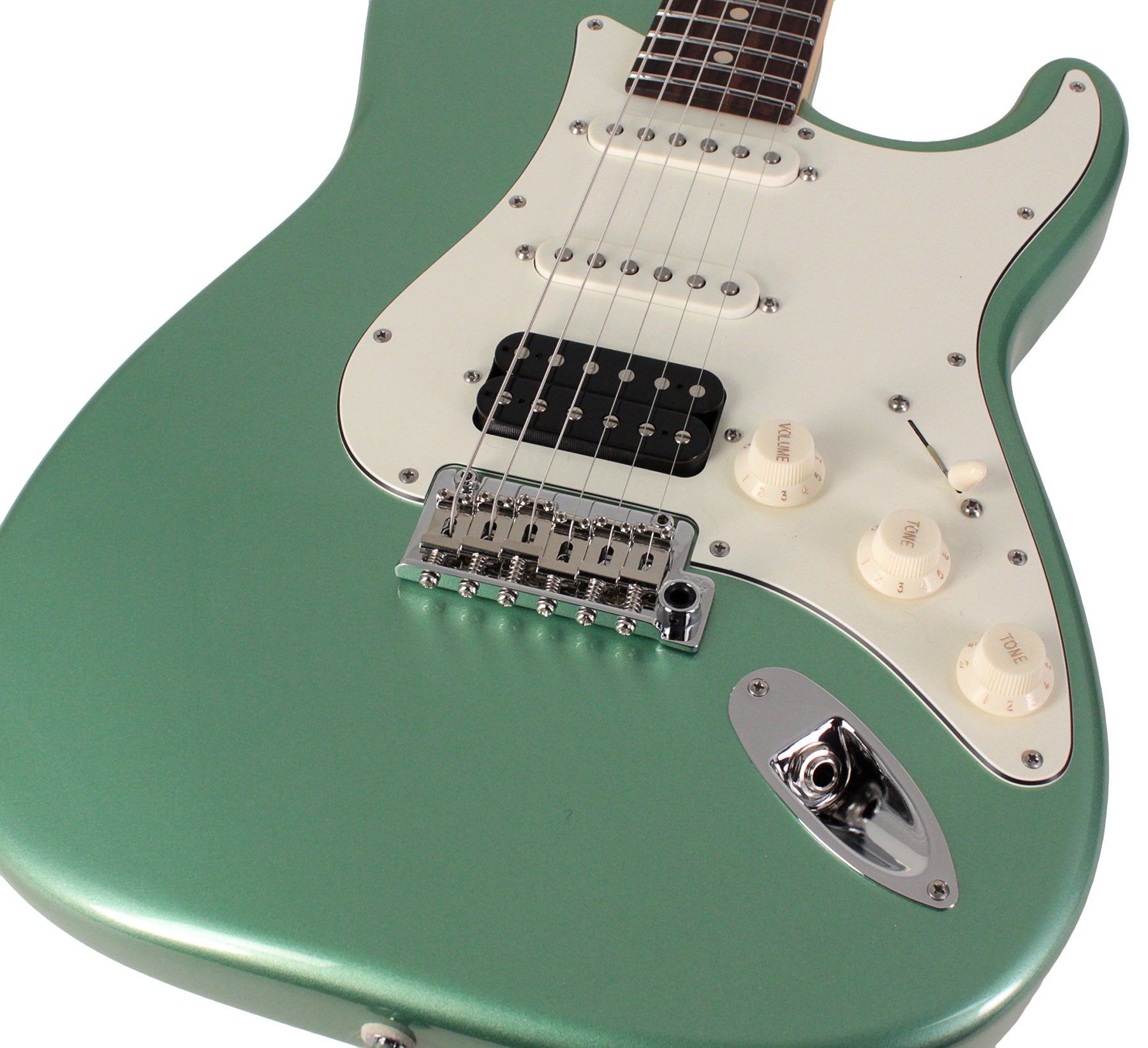 Suhr Classic S HSS Guitar, Cactus Green Metallic, Rosewood | Humbucker ...