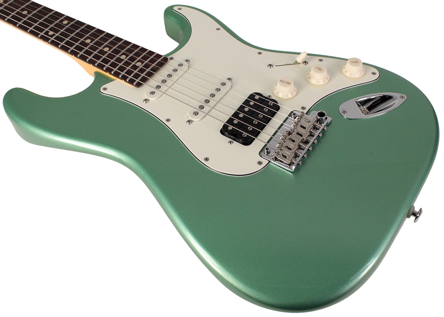 Suhr Classic S HSS Guitar, Cactus Green Metallic, Rosewood | Humbucker ...
