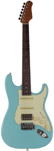 Suhr Select Classic S HSS Guitar, Roasted Neck, Daphne Blue