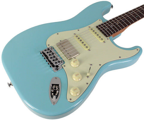 Suhr Select Classic S HSS Guitar, Roasted Neck, Daphne Blue