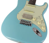 Suhr Select Classic S HSS Guitar, Roasted Neck, Daphne Blue