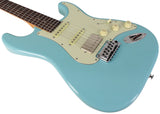 Suhr Select Classic S HSS Guitar, Roasted Neck, Daphne Blue