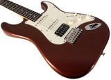 Suhr Classic S HSS Guitar, Root Beer Metallic, Rosewood