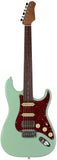Suhr Select Classic S HSS Guitar, Roasted Neck, Surf Green, Tortoise Shell