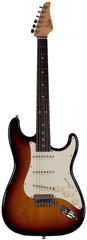 Suhr Classic S Guitar, 3 Tone Burst, Rosewood