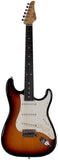 Suhr Classic S Guitar, 3 Tone Burst, Rosewood - Humbucker Music