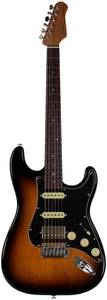 Suhr Select Classic S HSS Guitar, Roasted Neck, 2-Tone Tobacco Burst, Black PG