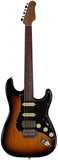 Suhr Select Classic S Antique HSS Guitar, Roasted Neck, 2-Tone Tobacco Burst, Black PG
