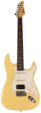 Suhr Classic S HSS Guitar, Vintage Yellow, Rosewood