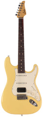 Suhr Classic S HSS Guitar, Vintage Yellow, Rosewood