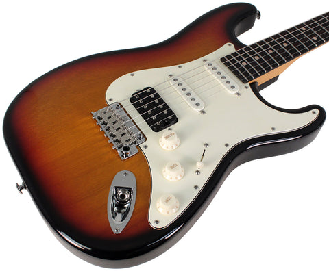 Suhr Classic S Antique Guitar, 3-Tone Burst, Rosewood, HSS